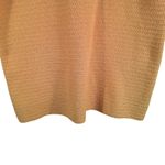 MNG Mango Textured Knit Sweater Dress Peach Short Sleeve XL Pocket Shift Orange Photo 7