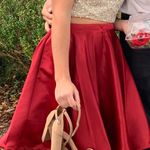 2 Piece Dancing Queen Red Homecoming Dress Size M Photo 2