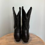 Laredo  Black heeled pull on leather western heeled boots size 7 1/2 Photo 9