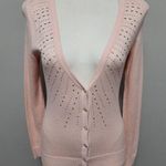 Ny&co NY& pastel peach beaded long sleeve cardigan size xs Photo 0