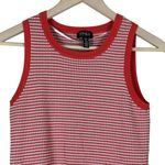 Jones New York  Tank Womens S Red White Sleeveless Knit Preppy Minimalist 90s Photo 1