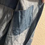 Anthropologie ✨ Chambray Button Down Hi/Low Hem Denim Sz Small Shirt✨ Photo 10