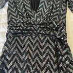 Ba&sh Metallic Chevron Flavie Mini Dress Photo 6