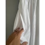 Madewell NWD Melody Bubble Hem Smocked Midi Dress White Size Medium Photo 6