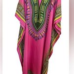 Santé Classics Caftan One Size Polyester Pink Tunic Cover Up Photo 1