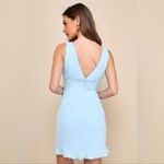 Lulus  Darling Choice Light Blue Sleeveless Ruffled Mini Dress
Size Medium | NWT Photo 1
