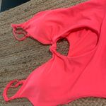 ANDIE  Swim The Santorini One Piece Neon Coral Eco Nylon Size Medium Photo 2