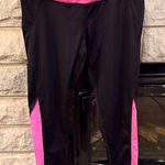 Tek Gear  Pink and Black Leggings Athleisure Yoga Pilates Medium Photo 0
