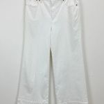 J.Crew NEW New High Rise Denim Trouser Jean Wide Leg Semi Stretch White US 29 Photo 4