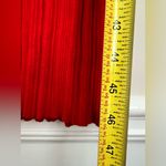 NA-KD  rib knitted collar midi dress red polo slit short sleeve M Photo 8