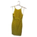 ZARA  Yellow Halter Neck Bodycon Midi Dress Photo 8