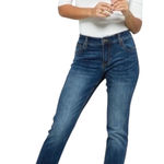 CAbi  Style 5166 Straight Jeans | Size 4 Cropped Medium Wash Straight Denim Photo 0