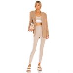 Beach Riot Ribbed Colorblock Athletic Workout Leggings Tan White Neutral Size XL Photo 12