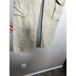 TNA 100% Cotton Tan Khaki Cargo High Rise Pant Size 2 Photo 2