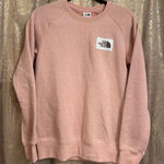 The North Face Women's Pink Heritage Patch Fleece Crewneck Sweatshirt Small Photo 0