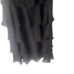 Patra Vintage‎ 90s Women's Size 10 Black Ruffle Sequin Whymsigoth Mini Dress Photo 2