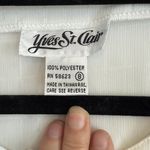 Yves St. Clair Sheer Vintage Blouse | Size 8 | Romantic Feminine | Coquette White Photo 2