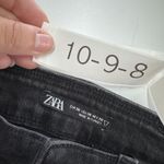 ZARA  Jeans Womens 30‎ Black Coated Skinny Denim Pants Modern Classic Grunge Photo 2