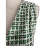 TAYLOR Green Boucle Stretch Drop Waist Ruffle Dress Size 8 Photo 4