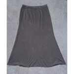 Eileen Fisher  Skirt Fine Jersey Straight Midi Gray Size Large Photo 2