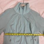Zella Icy Bright Blue Zip Up Athleisure Exercise Jacket with Pockets Size Medium Photo 8