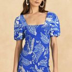 Farm Rio Blue Lace banana Mini Dress Photo 0