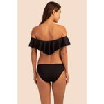 Trina Turk ππ Monaco Solids Off The Shoulder Bandeau Bikini Top ~ Black 4 NWT Photo 3