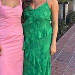 If by Sea Green Ruffle Maxi Dress Size L Photo 2