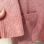 Loft Ann Taylor Turtleneck Sweater Women's Medium Pink Pockets Cotton Tunic Photo 4