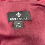 Ronni Nicole Burgundy Ruched Pullover 3/4 Sleeve Midi Bodycon Dress Plus Size 16 Photo 6