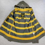 VTG Prvcy CA Full Zip Hoodie Jacket Womens Large Green Yellow Distressed Thick Photo 5