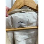 Wilfred Aritzia  Novella Oversized Belted Jacket Size Large Beige Linen Blend Photo 4