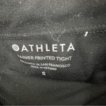 Athleta  Rainer Cheetah Printed Tight Leggings Pocket Reflective Small Black Photo 5