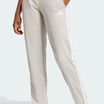 Adidas  Women's Cream Beige Tricot 3-Stripes Track Pants Photo 0