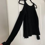 Hippie Rose Black Shoulder Cut Out Sweater Size Small Photo 7