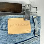 Mango MNG Denim Straight Jeans Sz 4 Light Wash Distressed 90s Y2K Grunge Indie Sleaze Photo 3