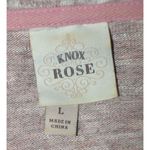 Knox Rose Ladies Pink Pullover Sweater Shift Dress Size L Cowl Neck Knee Length Photo 5
