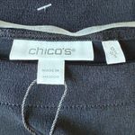 Chico's New w Tags  Travelers Boatneck Drop-Waist Maxi Dress Size Small Black Photo 3