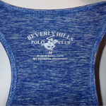 Beverly Hills Polo Club  Embroidered Blue Racerback Tank Top size M Photo 2