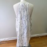 Eileen Fisher Silk Speckled Splatter Scoop Neck Tank Top Pocket Preppy Sz M Photo 1