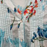Soft Surroundings  L'atalante Tunic PM  Blue Tropical Photo 5