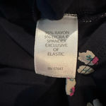 J Jill Wearever‎ Top Womens Size XLP Floral Navy Rayon Spandex Off Shoulder Blue Photo 7