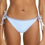 Lemlem  Sky Blue Lena Diamond Jacquard String Bikini Bottoms Sz XL NWT Photo 0