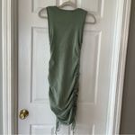 LIONESS  Military Minds Drawstring Mini Dress Sage Green Womens SZ Small Stretch‎ Photo 13