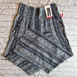 Three Dots  Pull On Pants Blue Batik New NWT Loungewear Resort Casual Medium New Photo 0