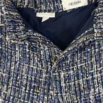 Charter Club SZ 18 Tweed Shorts High-Rise Lined Color Therapy Navy Blue Pockets Photo 4