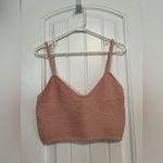 Aerie  Ribbed Seamless Crop Tank Cami Top Dusty Rose Pink Photo 2