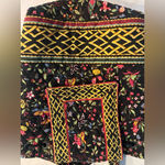 Vera Bradley Backpack Quilted Ming 2001 Retired Pattern toggle Drawstring EUC Photo 1