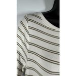 Lou & Gray green cream stripe soft rayon dress size medium Photo 3
