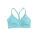 Gymshark  v neck sports bra light support S glacier blue lifting training gym Photo 1